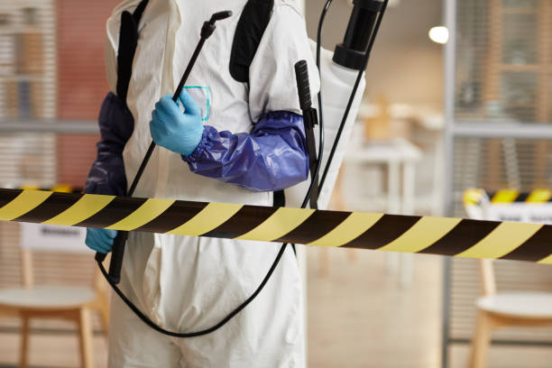 Professional Sewage Cleanup technician working in Newton, TX